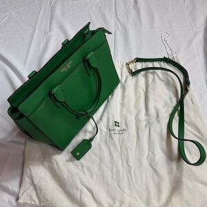 Kate Spade Staci Medium Satchel in Green Bean